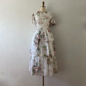 Vintage Romantic Floral Dress